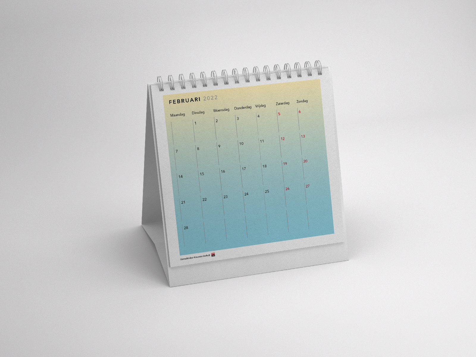 Bureaukalender vierkant