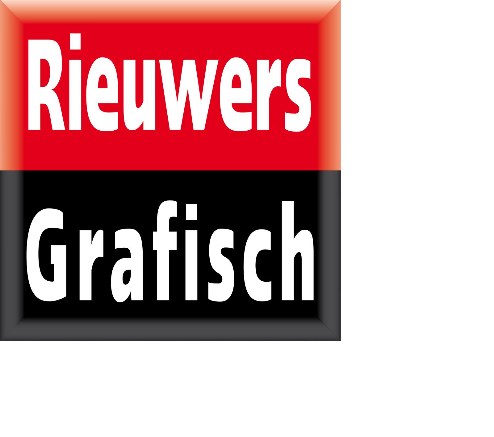 Logo Rieuwers Grafisch, drukkers sinds 1968